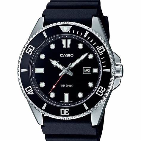 CASIO & VINTAGECasio MDV - 107 - 1A1VEF Men's Analog Watch - 44mm Black Dial, Resin StrapWATCHESEcecile