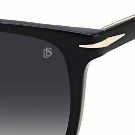 David Beckham DB 1092/S 807-M9 55 Sonnenbrille - Schwarzer Rahmen, graue polarisierte Gläser