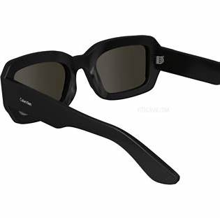 Calvin Klein CK24511S 001 52 Unisex Sunglasses - Black Frame, Geometric Design