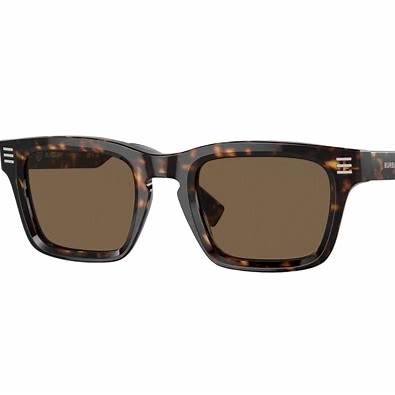 Burberry BE4403 3002/73 Occhiali da sole da uomo - Montatura avana scuro, lenti marrone scuro