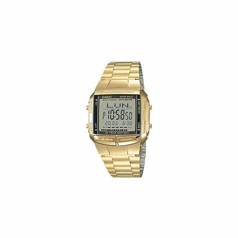 CASIO & VINTAGECasio DB - 360G - 9ASDF Men's Digital Watch - Gold - Tone Stainless Steel, Data Bank FunctionWATCHESEcecile