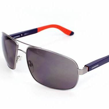 Carrera 8003 0RQ/Y1 Occhiali da sole da uomo - Montatura in rutenio, lenti grigie