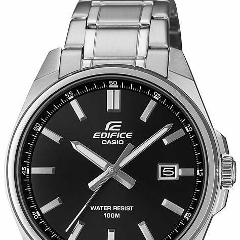 CASIO EDIFICECasio Edifice EFV - 150D - 1AVUEF Men's Stainless Steel Watch with Black DialWATCHESEcecile
