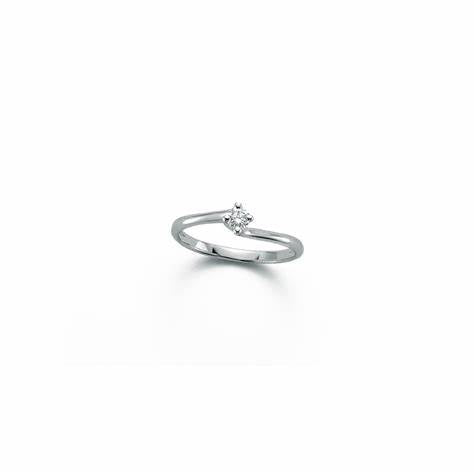 Miluna LID2327_008 Damen 18K Weißgold Solitär Diamant Ring