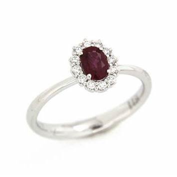 RECARLORecarlo R79CC001/RB025 - 14 Women's Ruby and Diamond Ring - 18K White GoldJEWELRYEcecile