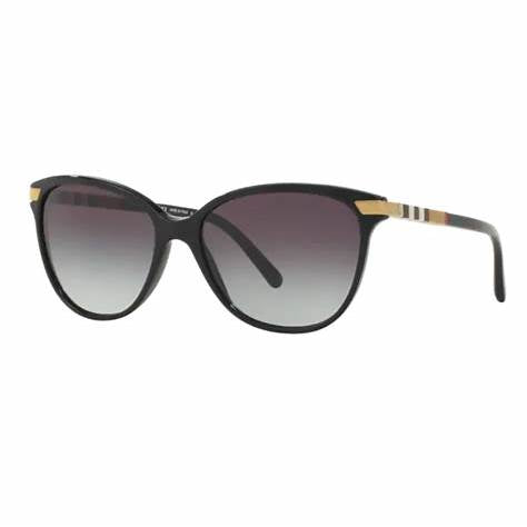 Burberry BE4216 3001/8G Occhiali da sole da donna - Montatura nera, lenti grigio sfumato