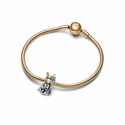 Pandora Charm Marvel Loki 762764C01 - Argento 925 e placcato oro 14k, smalto verde