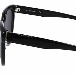 Calvin Klein CK21709S 001 56 Women's Cat-Eye Sunglasses - Black Frame, Grey Gradient Lenses
