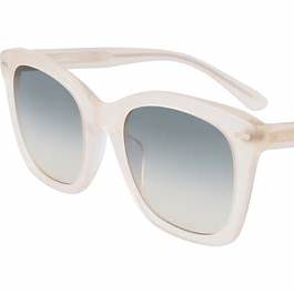 Calvin Klein CK21506S 664 A 52 Women's Square Sunglasses - Milky Peach Frame, Gradient Grey Lenses