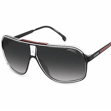 CARRERACarrera Grand Prix 3 OIT/9O Unisex Sunglasses - Black/Red Frame, Dark Grey LensesEYEWEAREcecile
