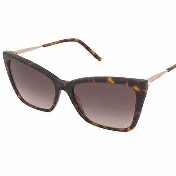 Carolina Herrera HER 0180/S 2IK/HA 57 Women's Sunglasses - Havana Gold Frame, Brown Gradient Lenses
