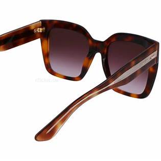 Calvin Klein CK23508S 220 B 54 Women's Square Sunglasses - Brown Havana Frame, Brown Lenses