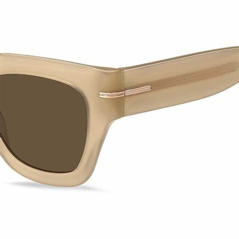 BOSS 1520/S 10A-70 Women's Sunglasses - Beige Frame, Brown Lenses