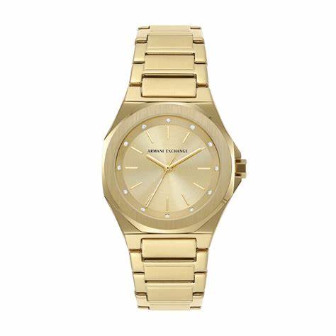 Reloj Armani Exchange AX4608 de acero inoxidable y tono dorado para mujer