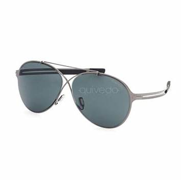 Tom Ford FT0828 12V Gafas de sol para hombre - montura rutenio oscuro brillante, lentes azules