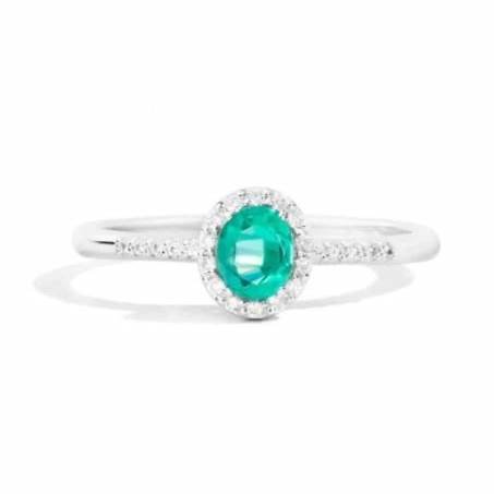 RECARLORecarlo R33CG251_AQ Women's Aquamarine & Diamond Ring - 18K White GoldJEWELRYEcecile