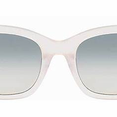 Calvin Klein CK21506S 664 A 52 Women's Square Sunglasses - Milky Peach Frame, Gradient Grey Lenses