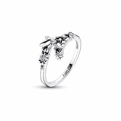 Pandora 192516C01-52 Anillo Destello Disney Campanilla - Talla 52