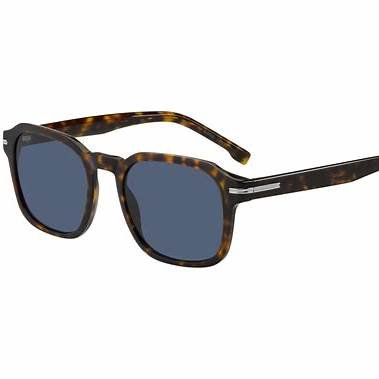 BOSSBOSS 1627/S 086 - KU Men's Sunglasses - Havana Frame, Blue LensesEYEWEAREcecile