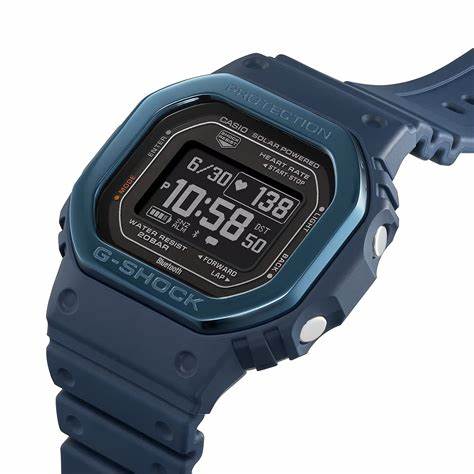 Casio G-SHOCK DW-H5600MB-2ER Men's Fitness Watch - Blue Resin Strap