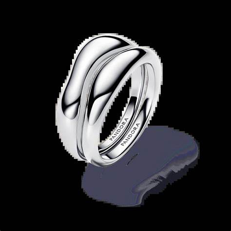 PANDORAPandora 193264C00 - 52 Organically Shaped Stacking Rings - Size 52BIJOUXEcecile