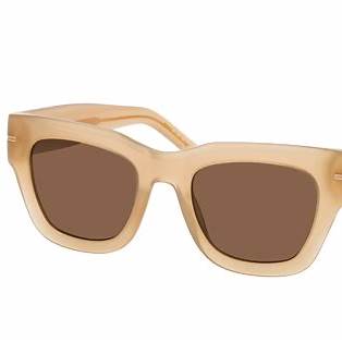BOSS 1520/S 10A-70 Women's Sunglasses - Beige Frame, Brown Lenses