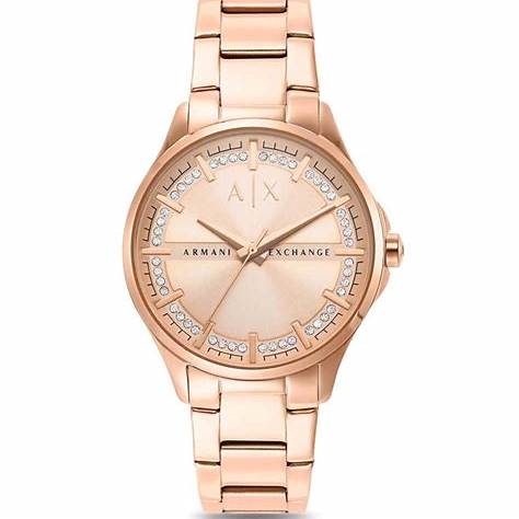 A|X ARMANI EXCHANGEArmani Exchange AX5264 Women's Lady Hampton Rose Gold - Tone Stainless Steel WatchWATCHESEcecile