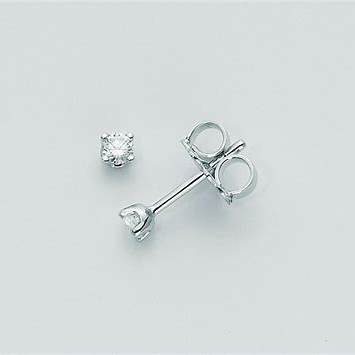 Miluna ERD1394_004 Pendientes de oro blanco de 18 quilates con diamantes para mujer