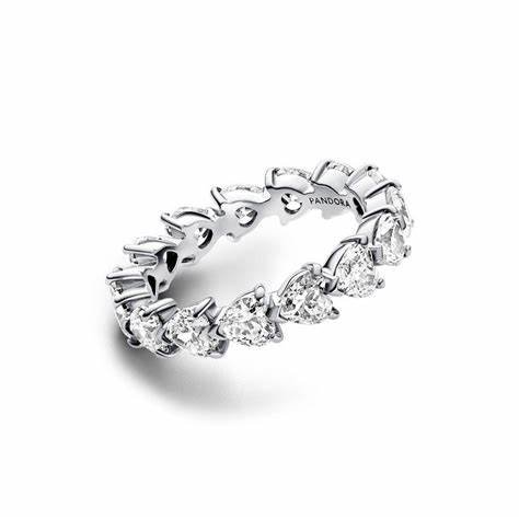 PANDORAPandora 193103C01 - 54 Row of Hearts Eternity Ring - Size 54BIJOUXEcecile