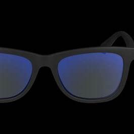 Calvin Klein Jeans CKJ24302S Unisex Rectangular Sunglasses - Black Frame, Blue Lenses