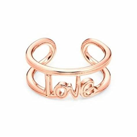 Pandora 180077C00-52 Anillo abierto ME Love - baño de oro rosa de 14k, tamaño