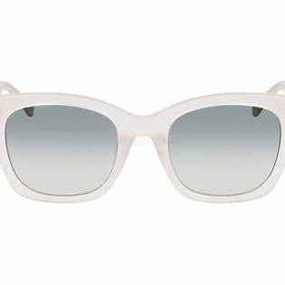Calvin Klein CK21506S 664 A 52 Women's Square Sunglasses - Milky Peach Frame, Gradient Grey Lenses