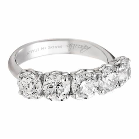 RECARLORecarlo R01MZ014/075 - 14 Women's 5 - Stone Diamond Ring - 18K White Gold, 0.75ctJEWELRYEcecile