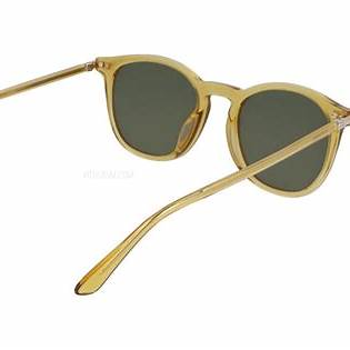 Calvin Klein CK22533S 729 52 Lunettes de soleil rondes unisexes - monture caramel, verres verts
