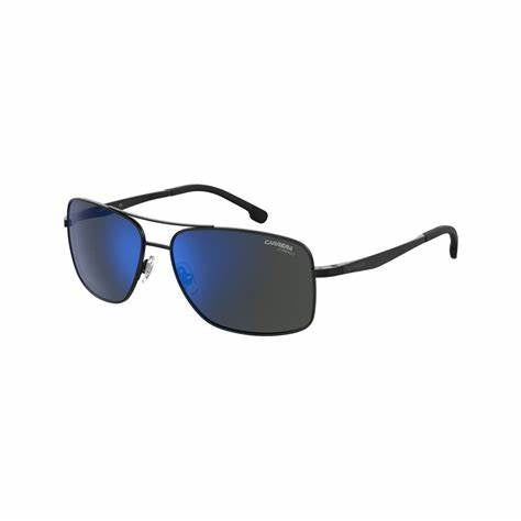 Carrera 8040/S 807/XT Occhiali da sole da uomo - Montatura nera, lenti a specchio blu cielo