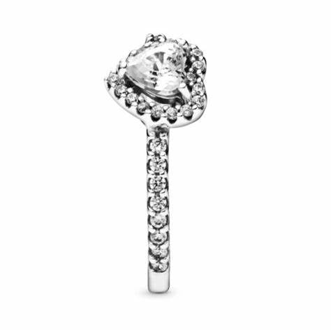 PANDORAPandora 198421C01 - 52 Elevated Heart Ring - Size 52BIJOUXEcecile