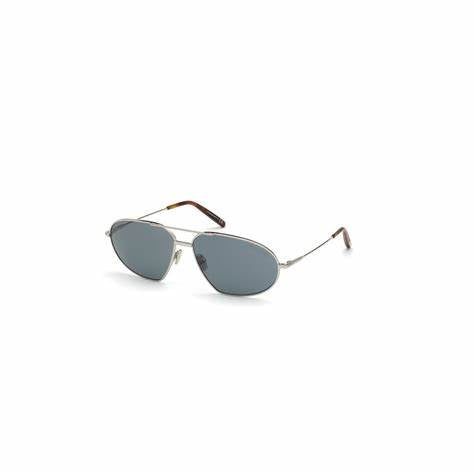Tom Ford FT0771 16V Gafas de sol para hombre - montura paladio brillante, cristales azules