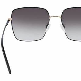 Calvin Klein CK20135S Women's Square Sunglasses - Matte Black Frame, Grey Gradient Lenses