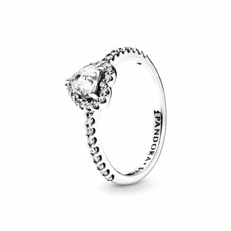 PANDORAPandora 198421C01 - 52 Elevated Heart Ring - Size 52BIJOUXEcecile