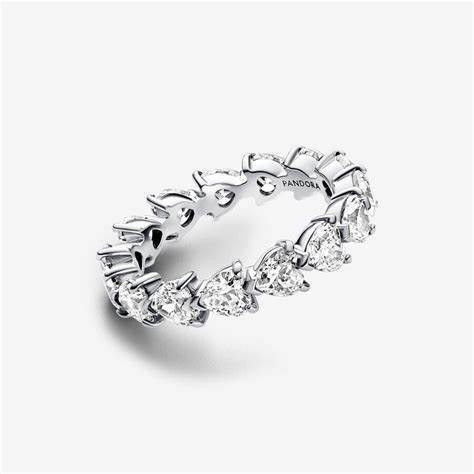 PANDORAPandora 193103C01 - 52 Row of Hearts Eternity Ring - Size 52BIJOUXEcecile