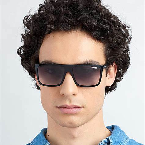 Carrera 5039/S 807-9O Unisex Sunglasses - Black Frame, Dark Grey Gradient Lenses