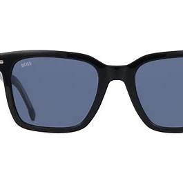 BOSS 1540/F/SK 807-KU Men's Sunglasses - Black Frame, Blue Lenses