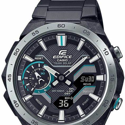CASIO EDIFICECasio Edifice ECB - 2200DD - 1AEF Men's Solar - Powered Bluetooth Chronograph WatchWATCHESEcecile