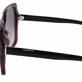 Calvin Klein CK20541S Women's Square Sunglasses - Crystal Burgundy Frame, Brown Gradient Lenses