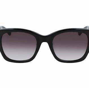 Calvin Klein CK21506S 001 52 Women's Square Sunglasses - Black Frame, Grey Gradient Lenses