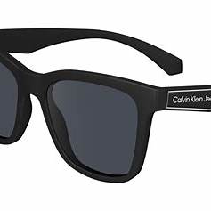 Calvin Klein Jeans CKJ24301S Unisex Rectangular Sunglasses - Black Frame, Grey Lenses