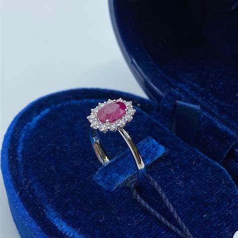 RECARLORecarlo R79CC001/RB025 - 14 Women's Ruby and Diamond Ring - 18K White GoldJEWELRYEcecile