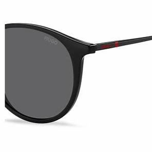 BOSSHUGO HG 1286/S OIT - IR Unisex Round Sunglasses - Black/Red Frame, Grey LensesEYEWEAREcecile