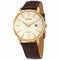 Reloj Citizen BM7463-12A Eco-Drive Classic para hombre, esfera marfil, correa de piel marrón