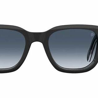 Occhiali da sole David Beckham DB 7043/CS 2M2/Z7 50 - Montatura in acetato nero, lenti blu sfumate